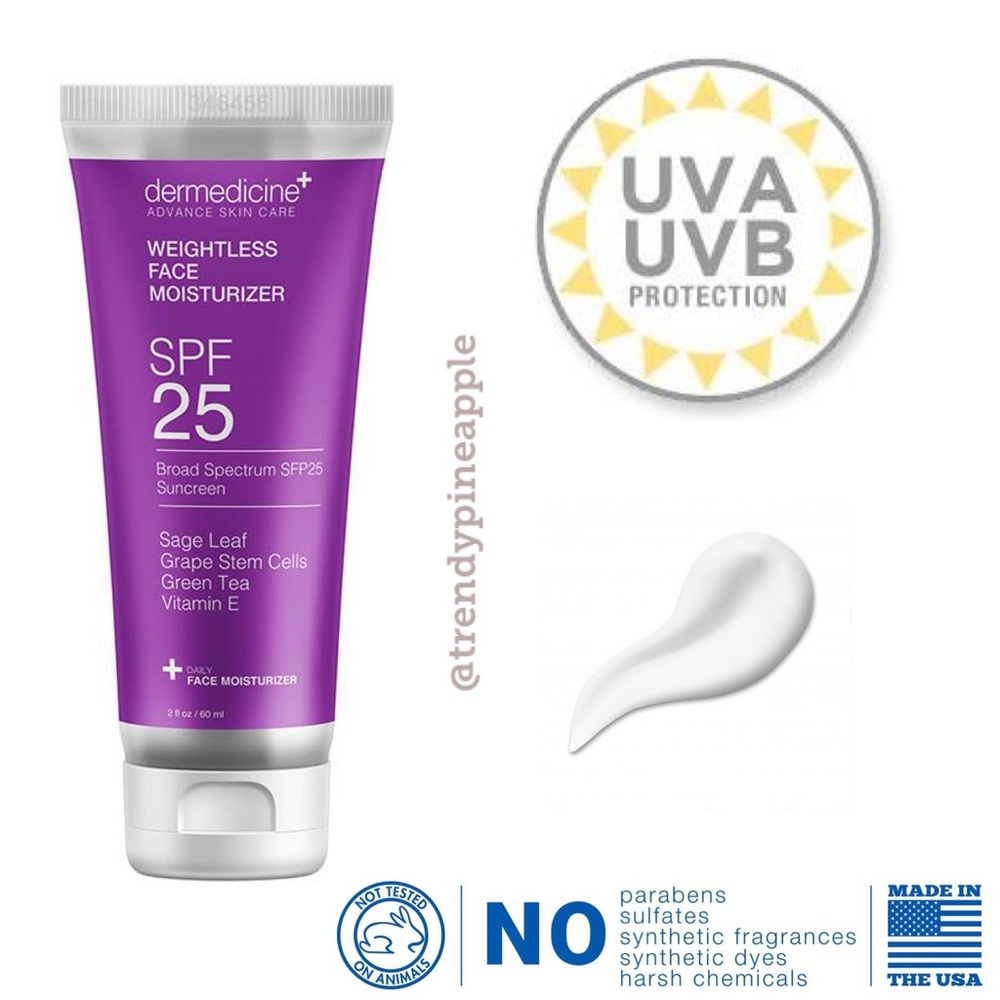 NEW Dermedicine Face Moisturizer Sunscreen SPF 25
